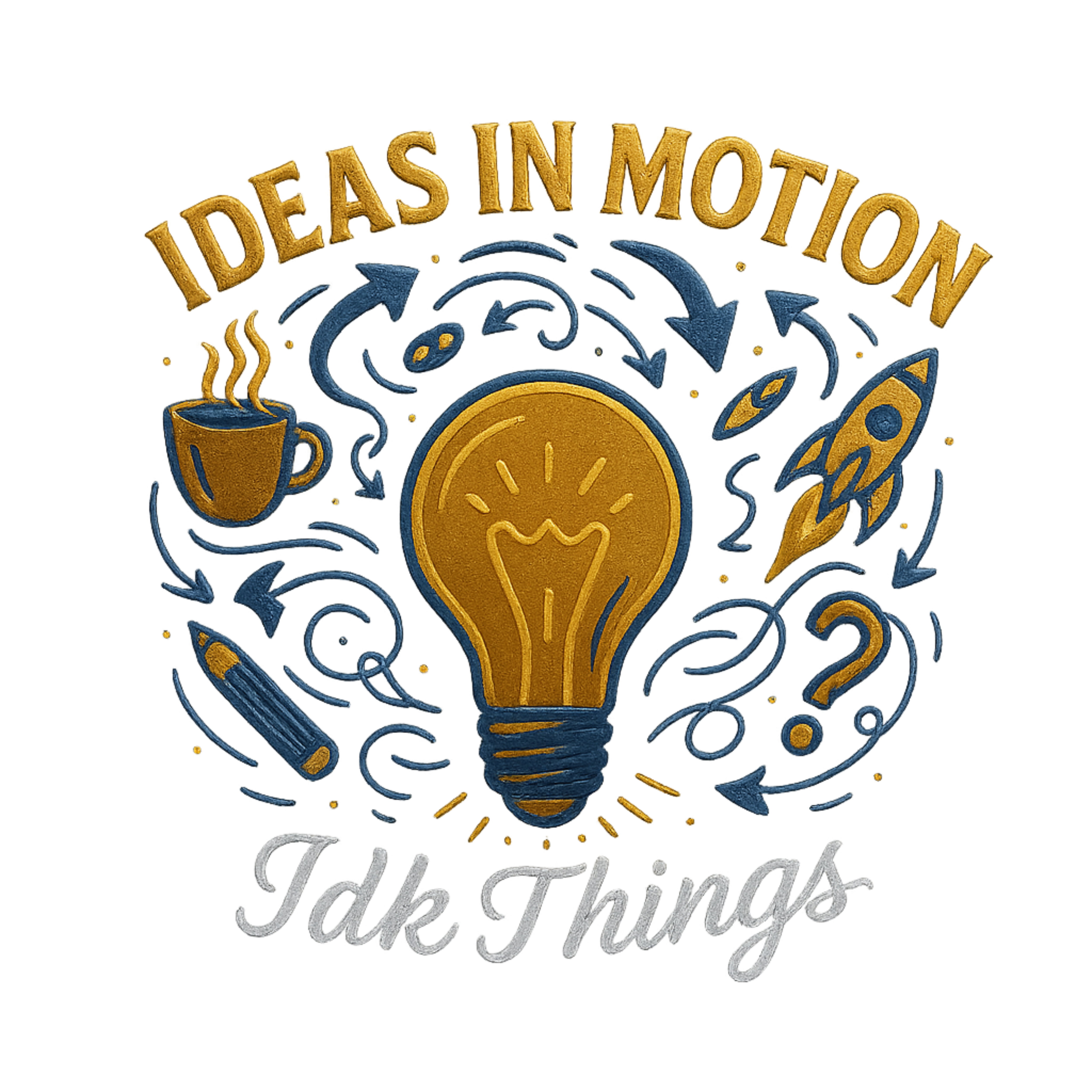 Creative concept graphic - Ideas in Motion