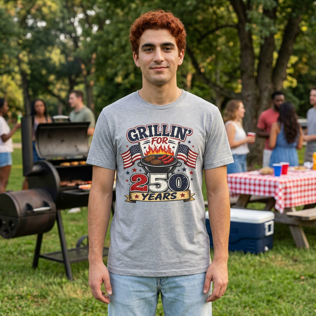 Grillin' For 250 years Graphic Tee